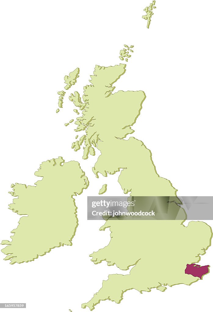 Uk Kent Map High-Res Vector Graphic - Getty Images
