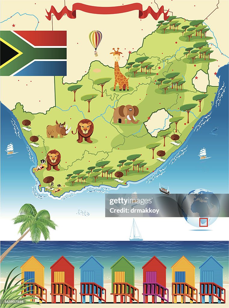 South Africa Cartoon Map High-Res Vector Graphic - Getty Images South Africa Cartoon Map High-Res Vector Graphic - Getty Images
