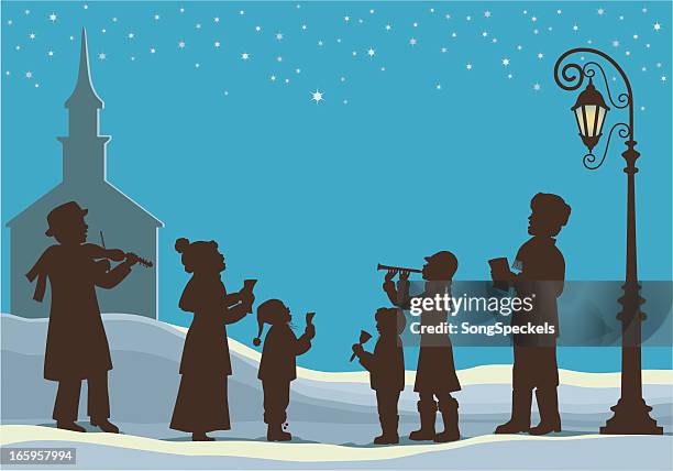 stockillustraties, clipart, cartoons en iconen met christmas music - sinterklaasliedje
