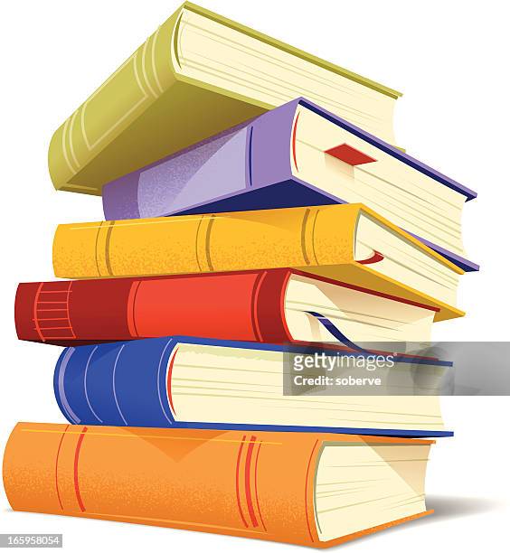 stack of books - stack of books stock illustrations