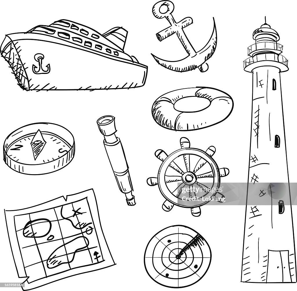 Cruise And Equipment Illustration High-Res Vector Graphic - Getty Images