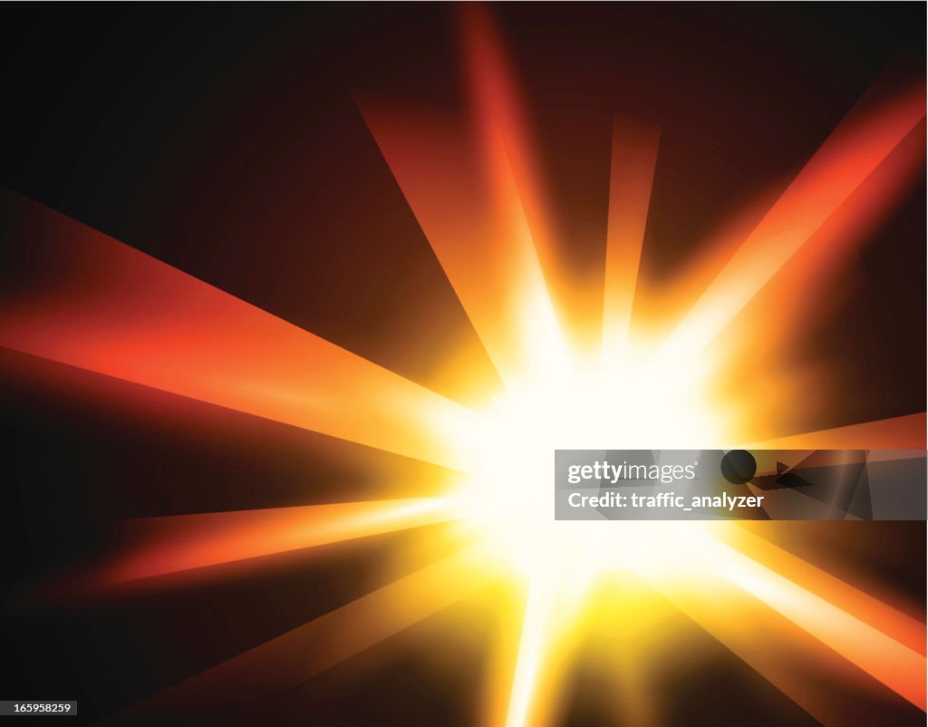 Orange shiny background