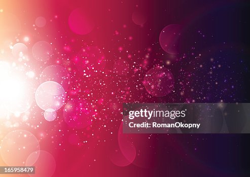 Ombr_ red background with bubbles and dots of light Ombr_ red background with bubbles and dots of light