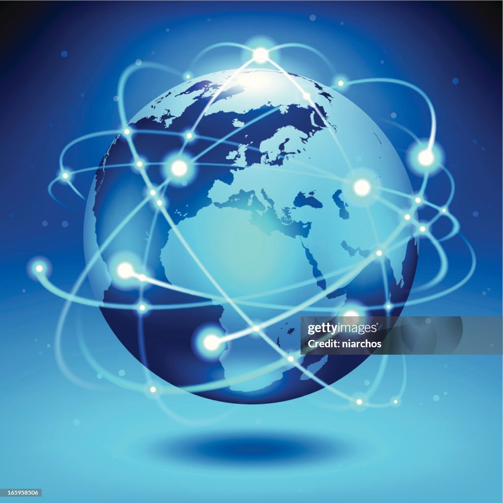 Global Connection Visual Global Connections High-Res Vector Graphic - Getty Images