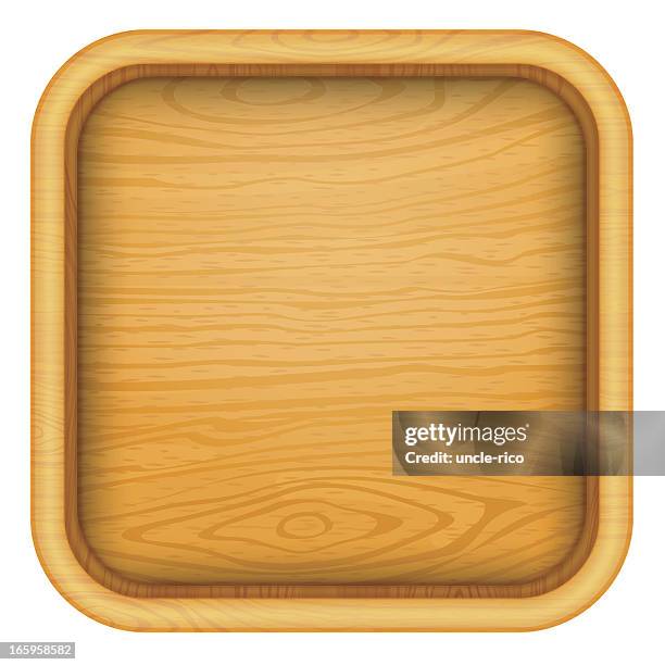 empty wood box icon - filing tray stock illustrations
