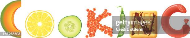 cooking - caviar white background stock illustrations