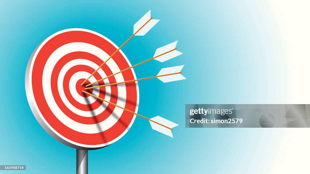 Hit Target Background Hit On The Target High-Res Vector Graphic - Getty Images