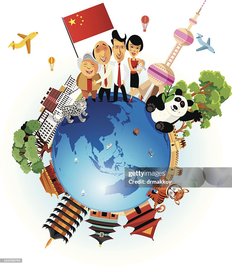 China Travel Cartoon