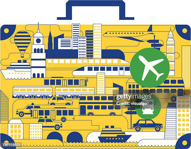 suitcase - ship construction stock illustrations