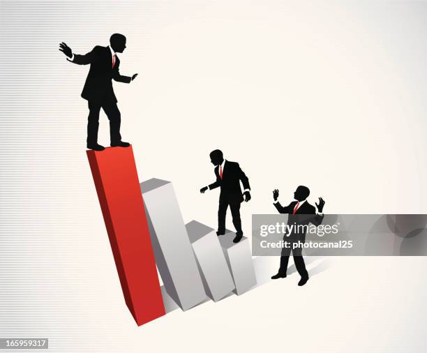 business problems - people solid background stock illustrations