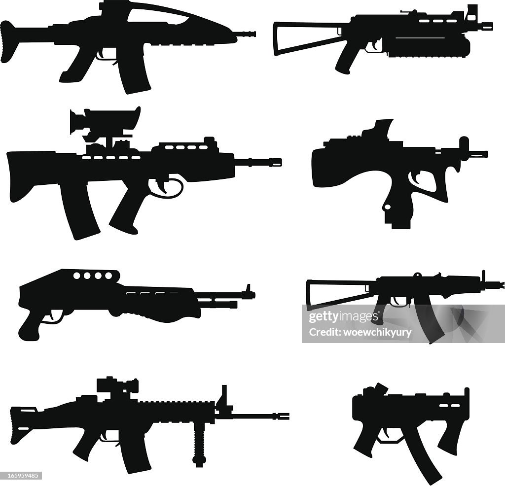 Modern weapon vector