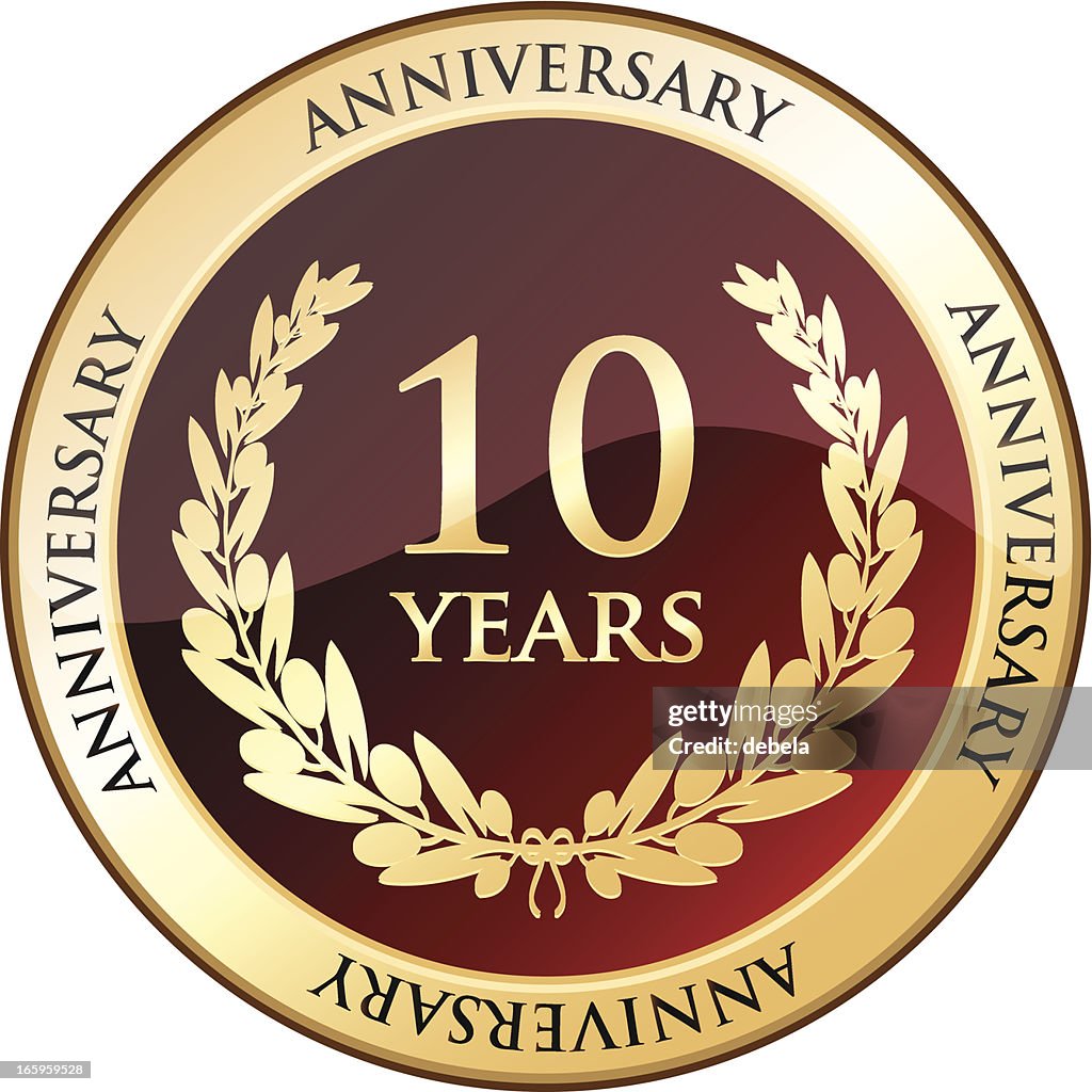 Ten Years Anniversary Golden Shield