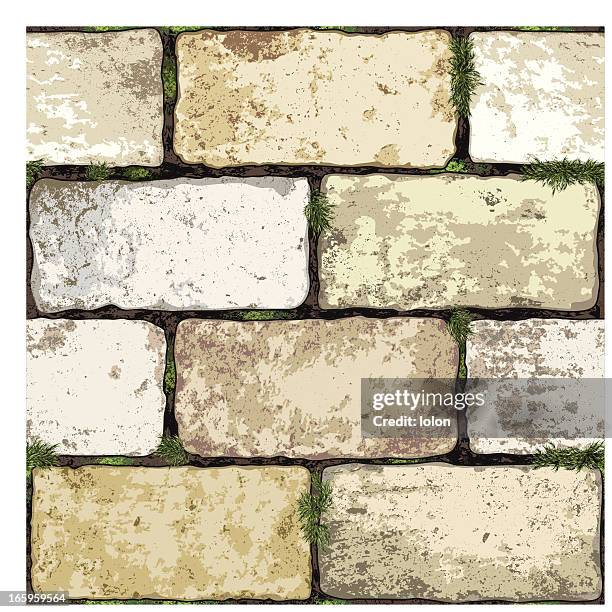 seamless brick wall background - fortified wall 幅插畫檔、美工圖案、卡通及圖標