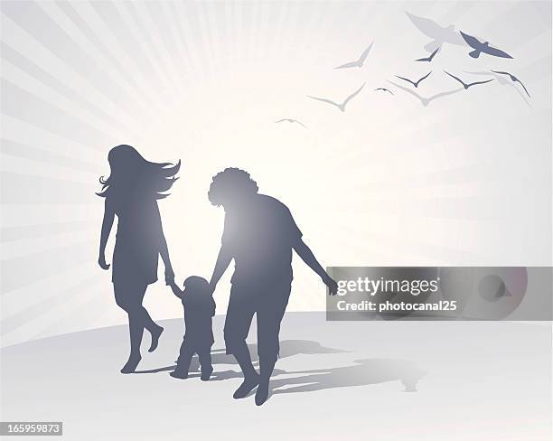 family care - generational wealth stock illustrations