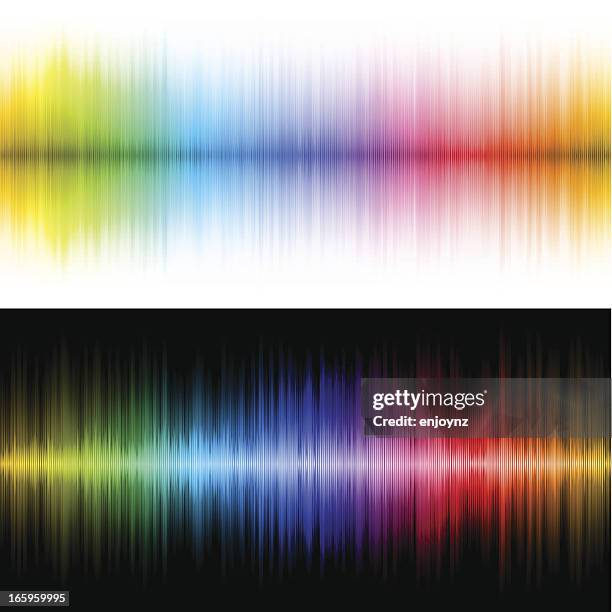 rainbow soundwave backgrounds - gay pride symbol stock illustrations