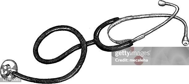 stethoscope - stethoscope stock illustrations