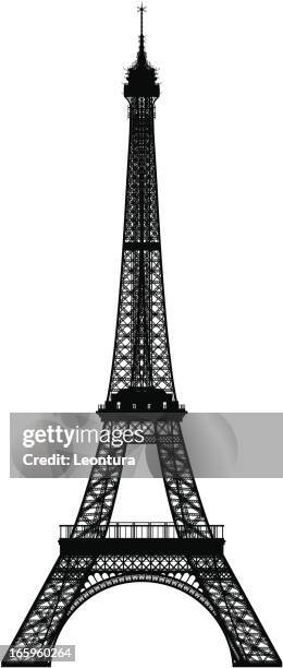 illustrations, cliparts, dessins animés et icônes de incroyablement détaillées de la tour eiffel - paris-monuments