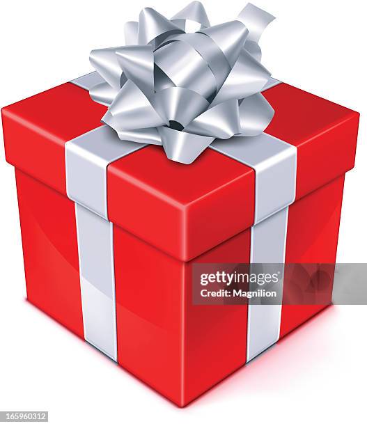 gift box - red gift boxes stock illustrations