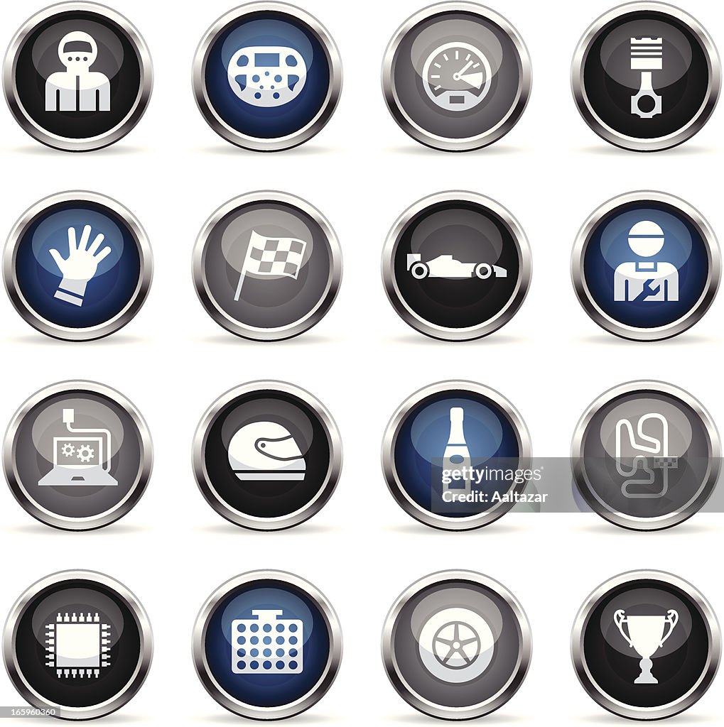 Supergloss Icons - open-wheel single-seater racing car