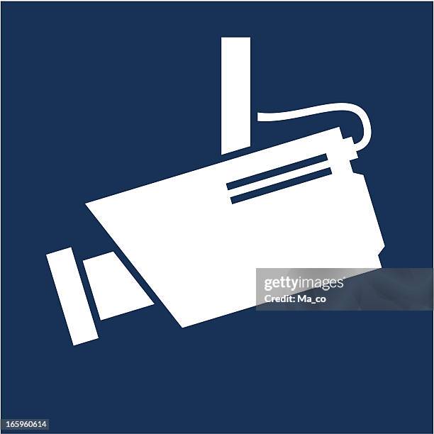 überwachung kamera-symbol - großer bruder stock-grafiken, -clipart, -cartoons und -symbole