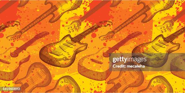 musical grunge design - rock music stock illustrations