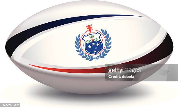 samoa rugby football union - rugbyball stock-grafiken, -clipart, -cartoons und -symbole