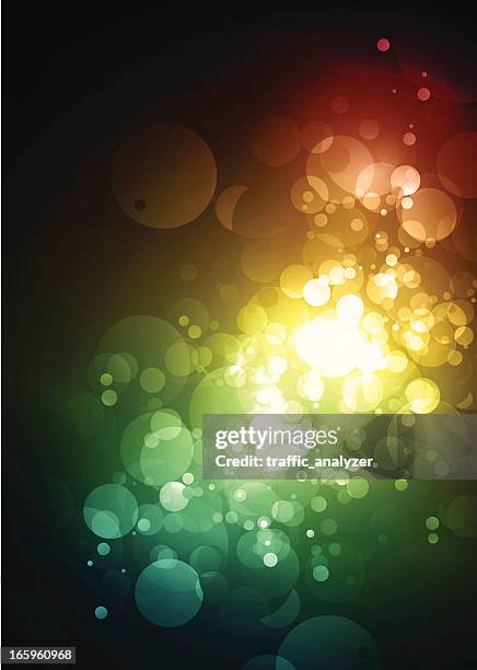 abstract shiny circles - rainbow glitter background stock illustrations