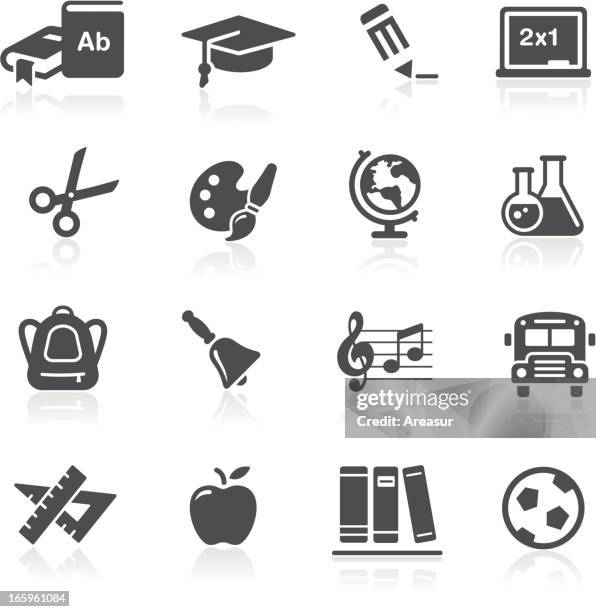 stockillustraties, clipart, cartoons en iconen met school & education icons - paint tube