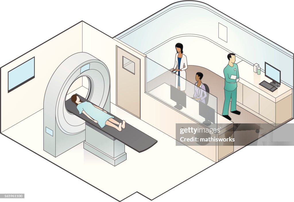 MRI Scanner Illustration