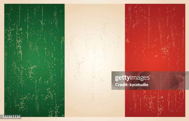 bildbanksillustrationer, clip art samt tecknat material och ikoner med italy grunge vintage flag - italian flag