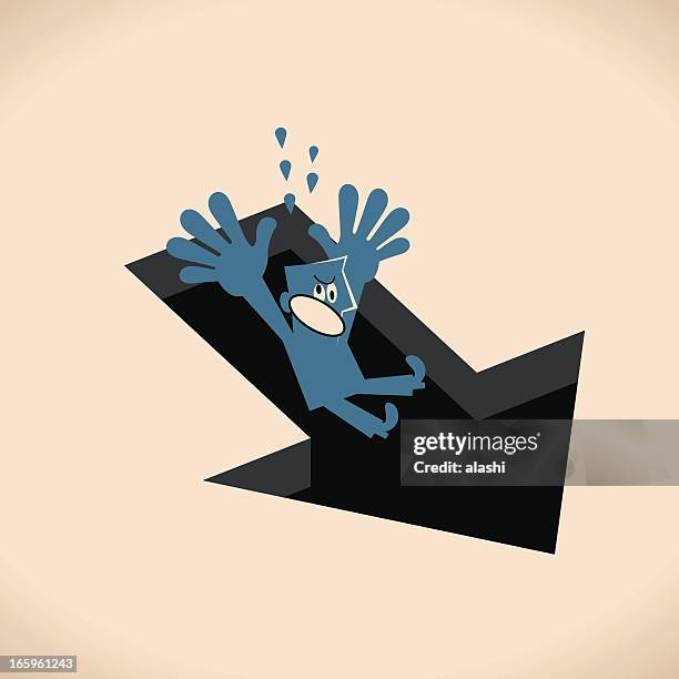 stockillustraties, clipart, cartoons en iconen met arrow sign pitfall - pitfall