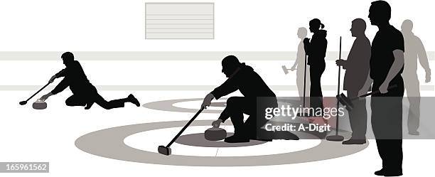 ilustrações, clipart, desenhos animados e ícones de curlingrings - curling