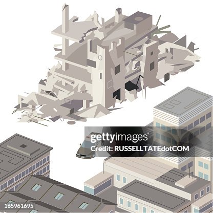 Collapsed Lab Building Drawing Collapsed Building High-Res Vector Graphic - Getty Images