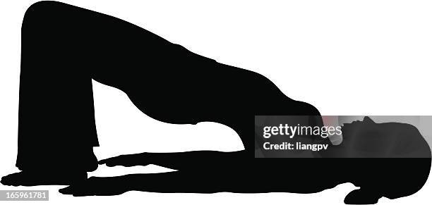 yoga pose - pilates stock illustrations