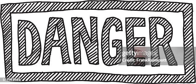 Dangerin Cursive Danger Lettering Drawing High-Res Vector Graphic - Getty Images