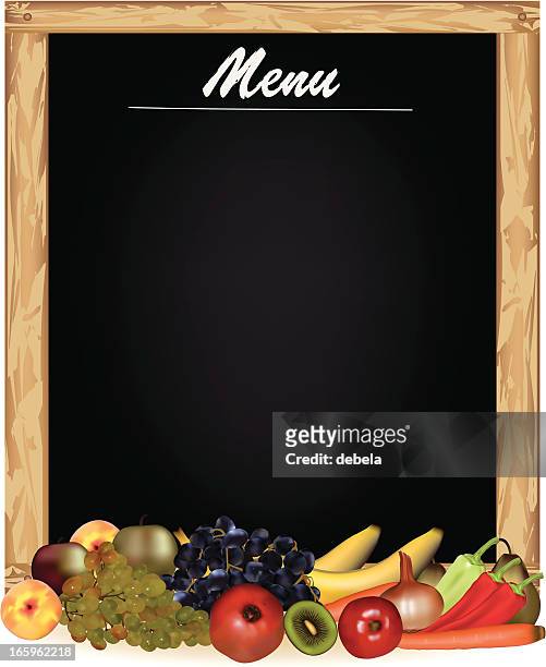 vegetarian menu - paprika stock illustrations