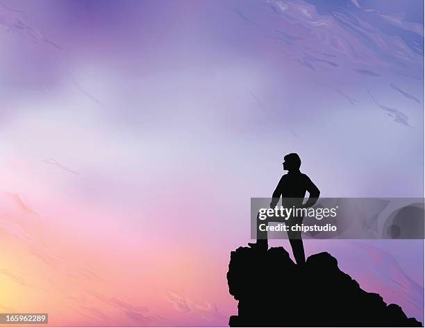 ilustraciones, imágenes clip art, dibujos animados e iconos de stock de lookout punto - montañismo