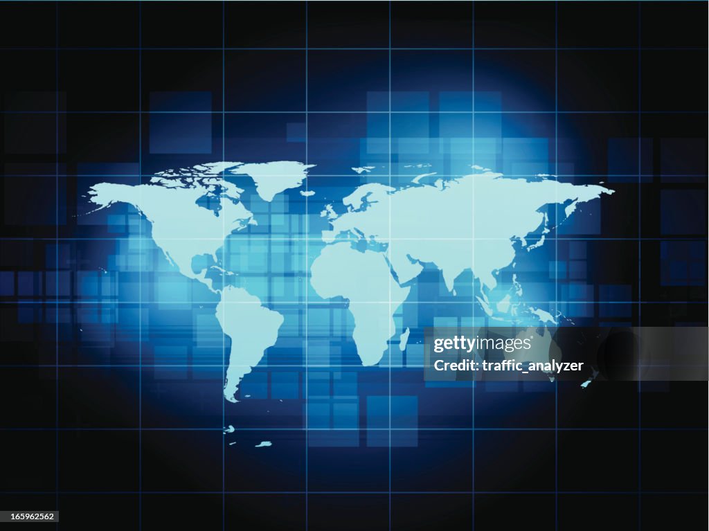 Abstract Background World Map High-Res Vector Graphic - Getty Images