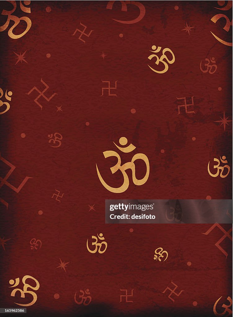 Om - vector background