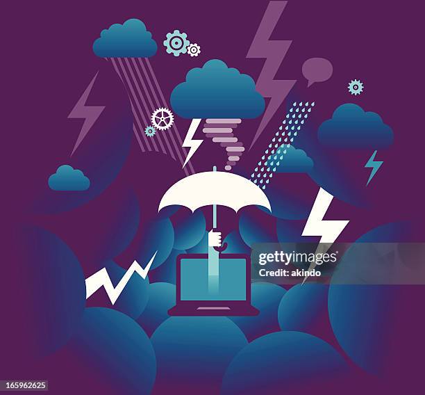 illustrations, cliparts, dessins animés et icônes de de sécurité - parapluie