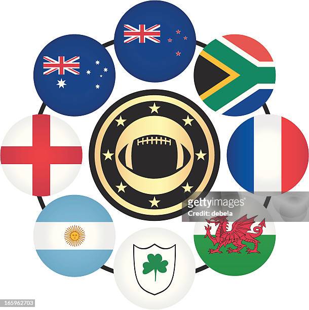 rugby world cup - argentina football stock illustrations