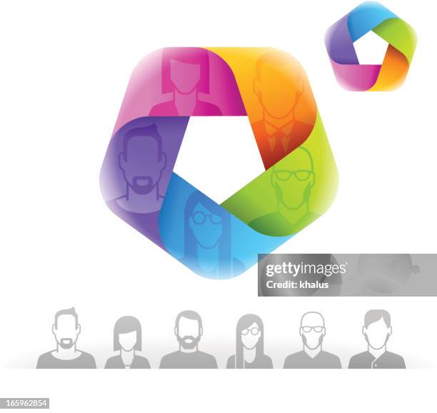 people's profile in mobius - conspiracy icon stock illustrations