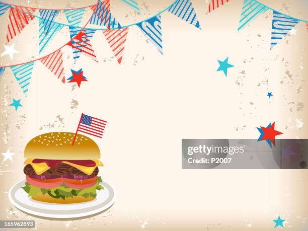 stockillustraties, clipart, cartoons en iconen met july 4th celebration background - spaanse ui