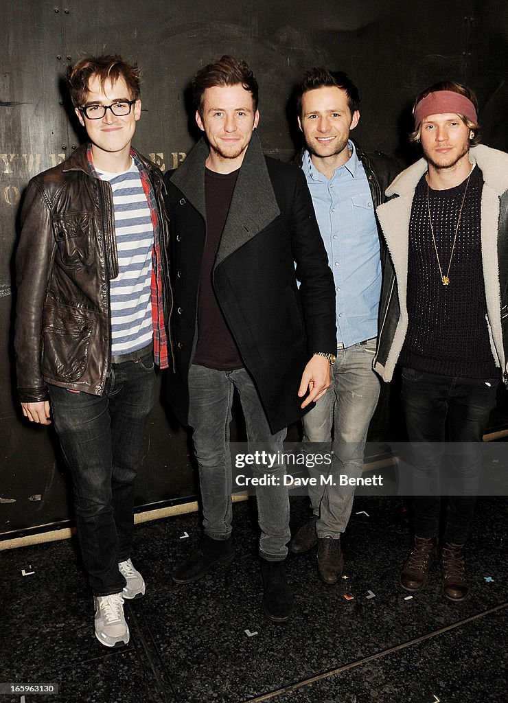 McFly Visits The West End Production Of 'Jersey Boys'