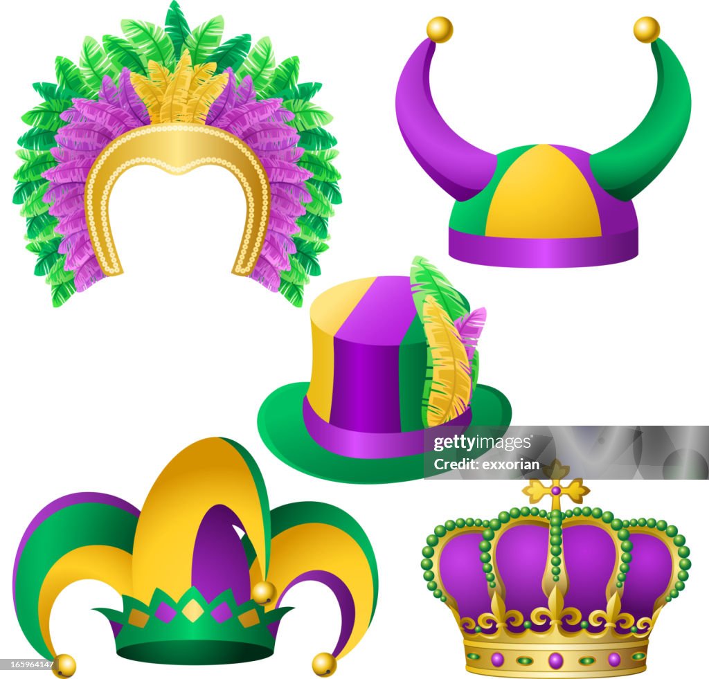 Mardi Gras sombreros surtido