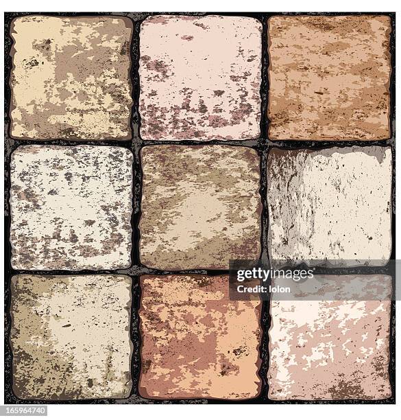 seamless terracotta floor - gritty background texture stock illustrations