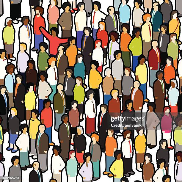 crowd - huddle stock illustrations