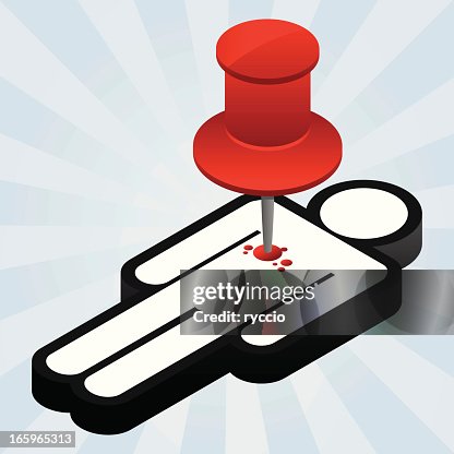 Person Using Ribbon Stick Man Stick Man Pinned High-Res Vector Graphic - Getty Images