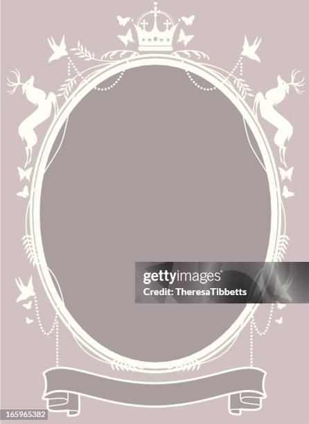 vintage frame - royal background stock illustrations