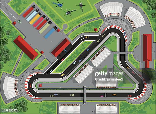 828 Circuit Automobile Illustrations - Getty Images
